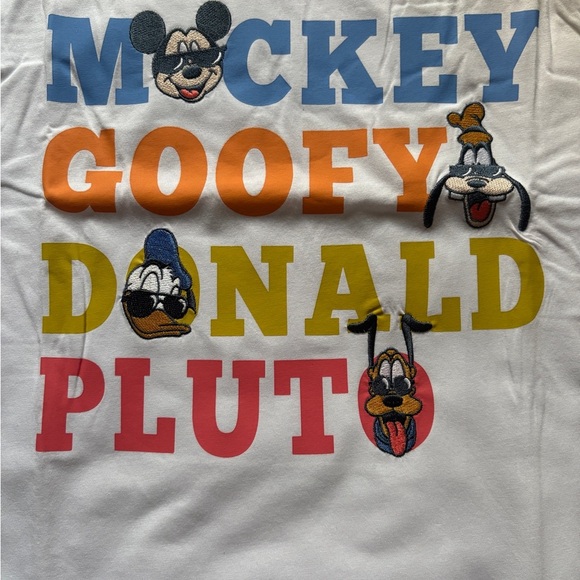 Adult's Disney White Tee with Mickey & Friends Graphic - Picture 6 of 8